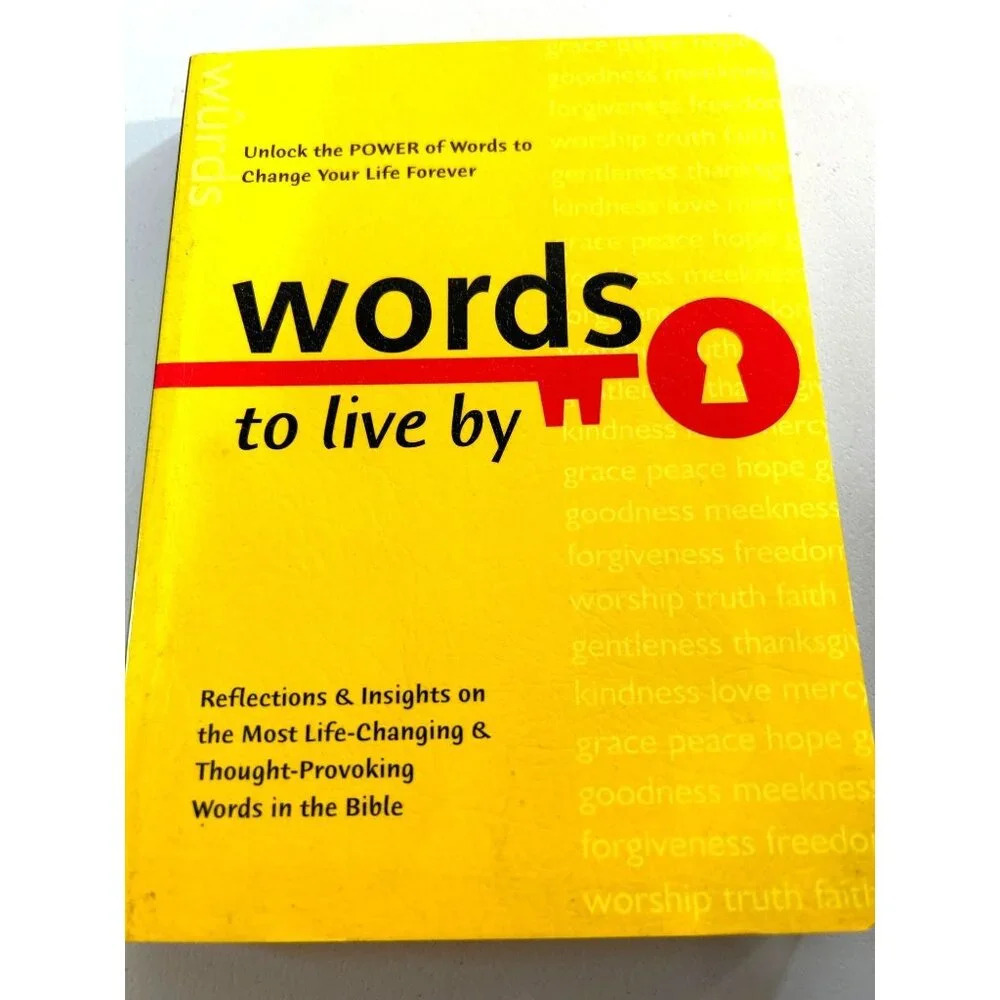 Words to Live By Paperback Book
